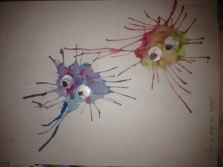 Кляксография микробы