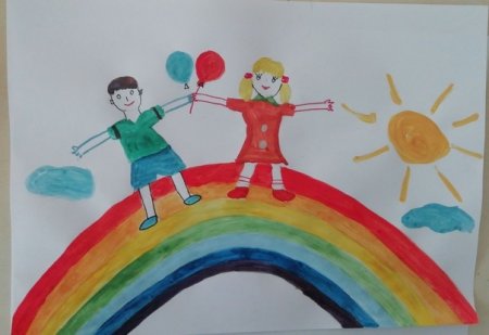 Дружба крепкая рисунок детский