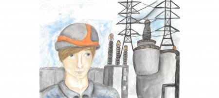 Профессия Энергетик рисунки детей