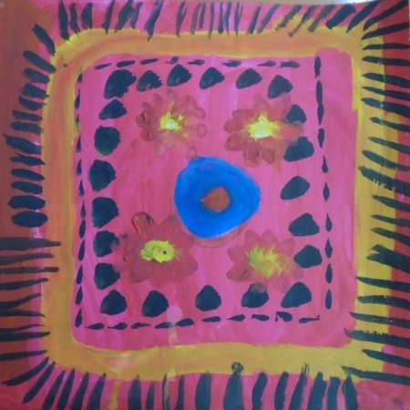 Рисование тема мамин платок