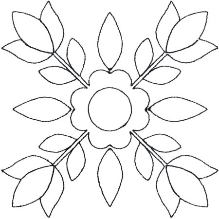 Мамин платок орнамент в квадрате