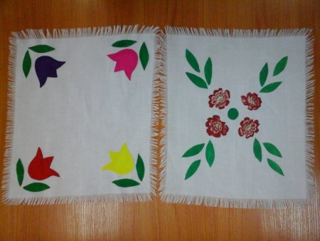 Платок для бабушки рисование