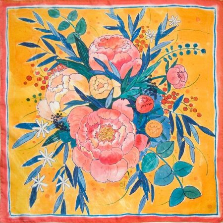 Орнамент в квадрате раскраска