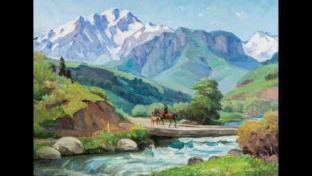 Пейзажи киргизских художников