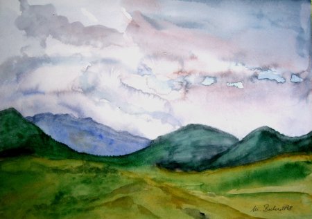 Горы рисунок для детей