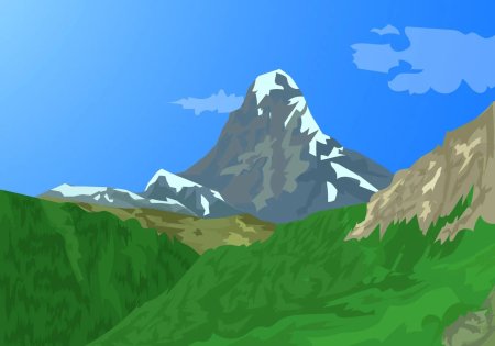 Горы вектор