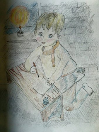 Рисунок к произведению Ванька Чехова