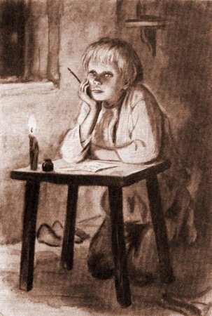 Раскраска к рассказу Чехова Ванька