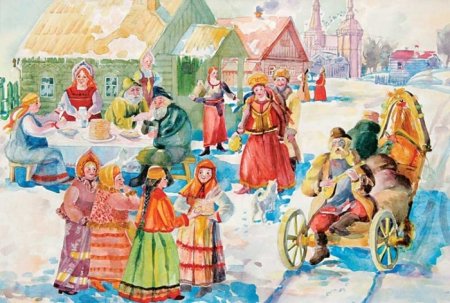 Ярмарочные гуляния рисунок 4 класс