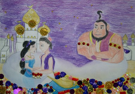 Риунки детей к с казке Волшебная лампа Алладина