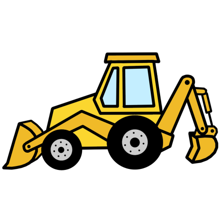 Трактор JCB раскраска