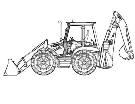 Трактор JCB контур