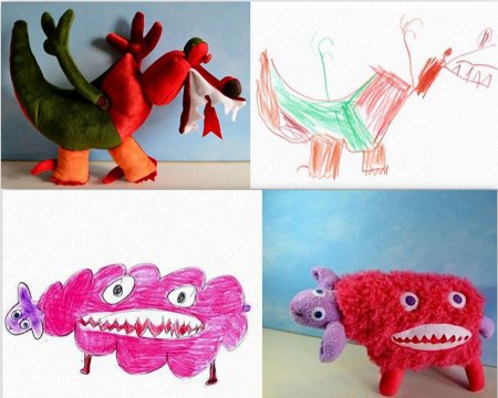 Игрушки по рисункам детей