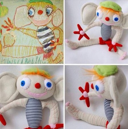 Игрушки по рисункам детей