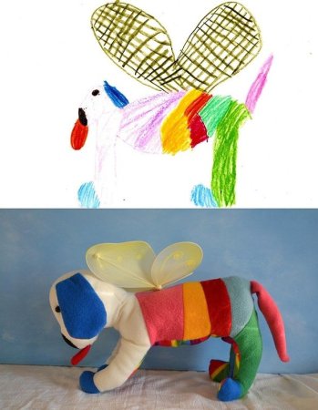 Игрушки по рисункам детей