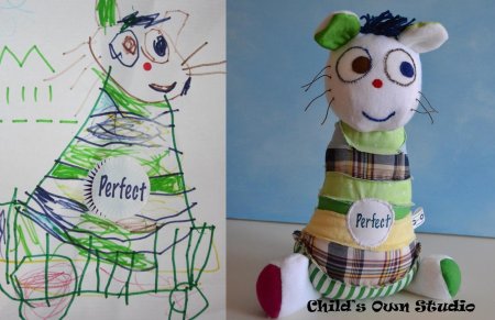 Шьем игрушки по рисункам детей