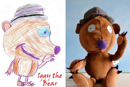 Шитье игрушек по рисункам детей