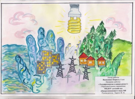 Энергосбережение рисунки на конкурс