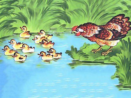 Курица и утята Ушинский