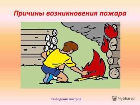 Причины пожара рисунок