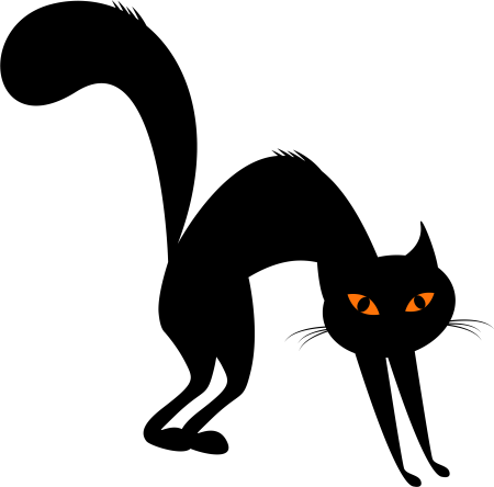 Черный кот мультяшный