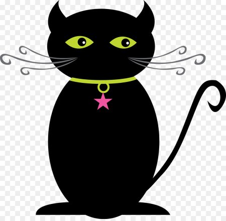 Рисовать черного кота