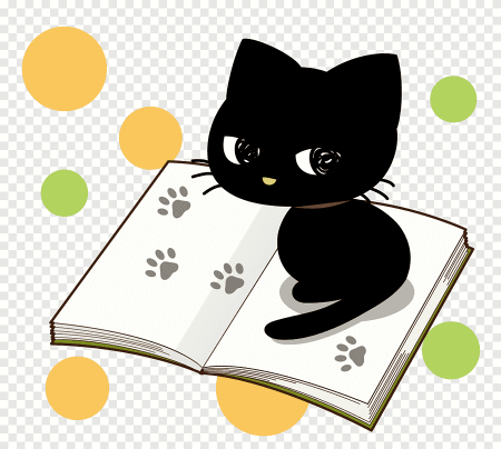 Котёнок с книжкой
