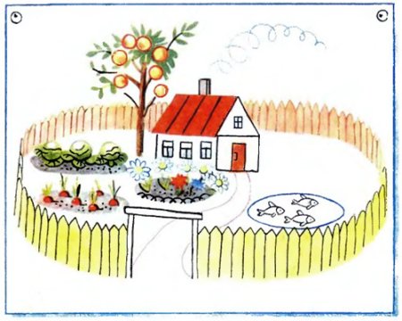 Забор для домика рисование