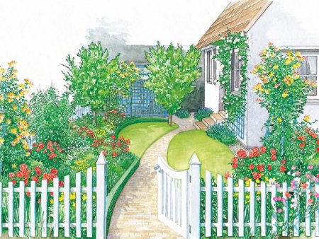 Рисунки на заборе в саду