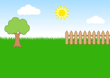 Мультяшный заборчик