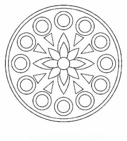 Декоративный орнамент в круге