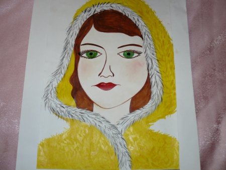 Портрет мамы детский рисунок