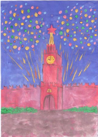 Рисование салют Победы