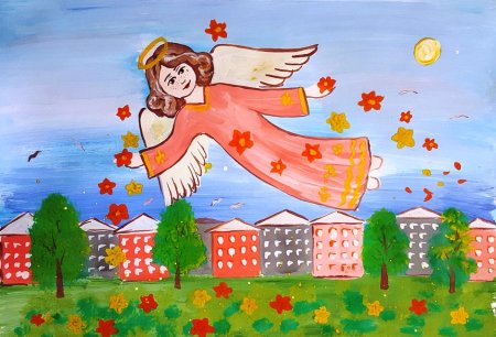 Ангелы в детских рисунках