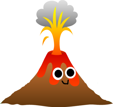 Извержение вулкана для детей