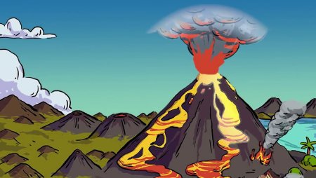 Вулкан для детей