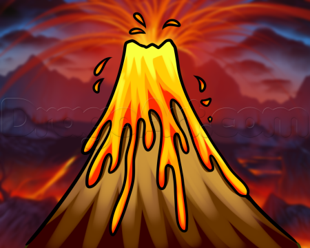 Вулкан для детей