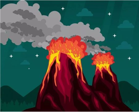 Вулкан мультик