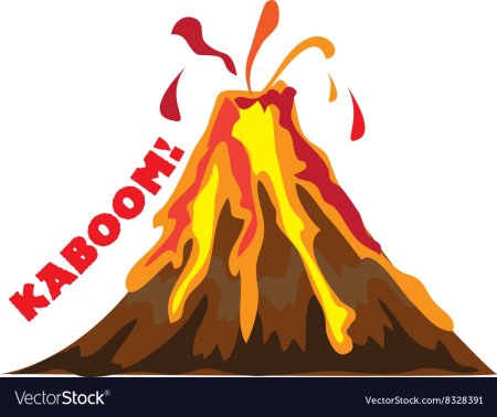 Мультяшные вулканы