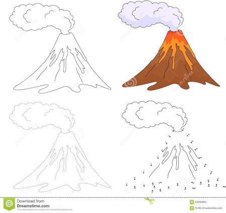 Задания с вулканом для для дошкольников