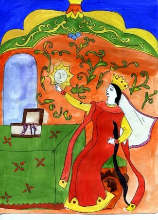 Детские рисунки к сказке спящая красавица