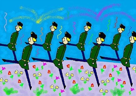 Марш рисунок