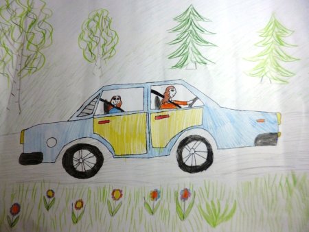 Рисунок на тему водитель