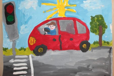 Водитель детские рисунки