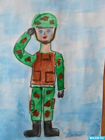 Рисунок на тему война легкий