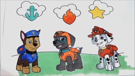 Уроки рисования Щенячий патруль