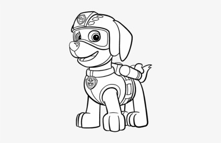 Зума Скай и Крепыш раскраска