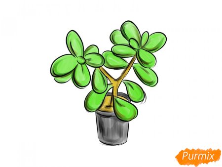 Денежное дерево рисунок