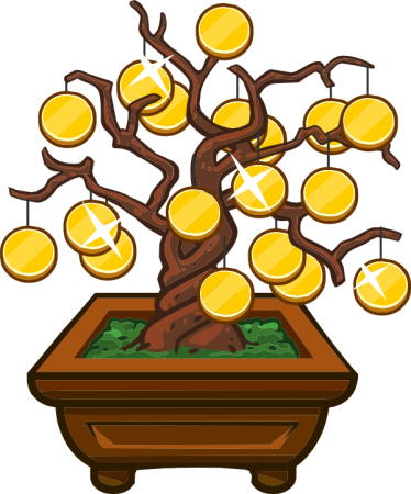 Денежное дерево рисунок
