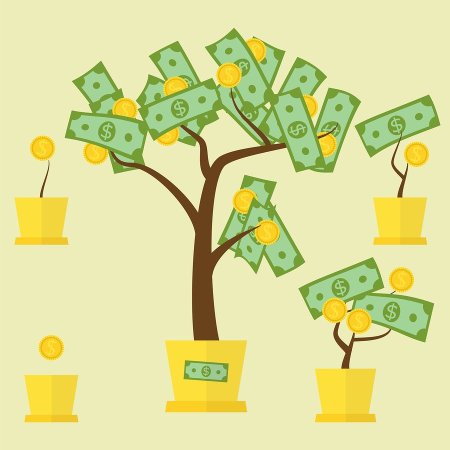 Дерево с деньгами